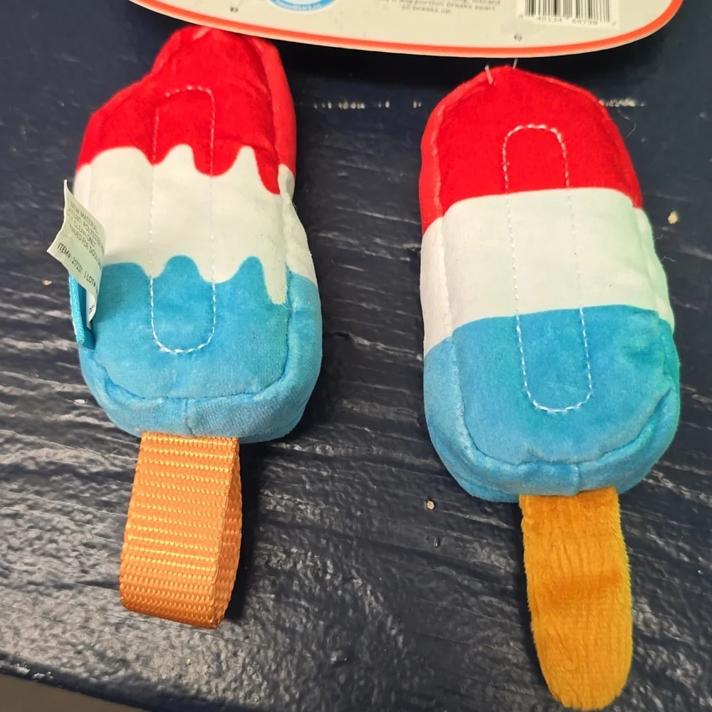 Bark Mom & Popsicle Dog‎ Toys Size Small 0-20 Pounds NWT
